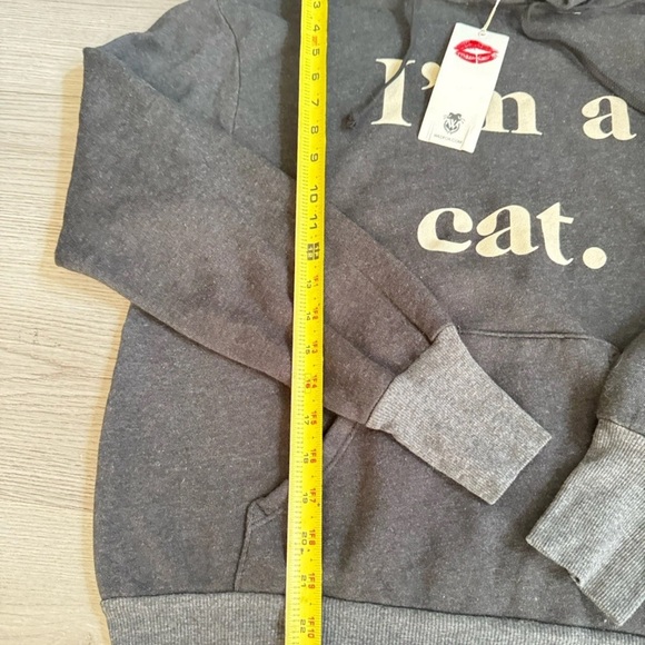 WILDFOX Guess What I Am Cuddles Cat Hoodie With Ears Large NWT - Picture 10 of 11